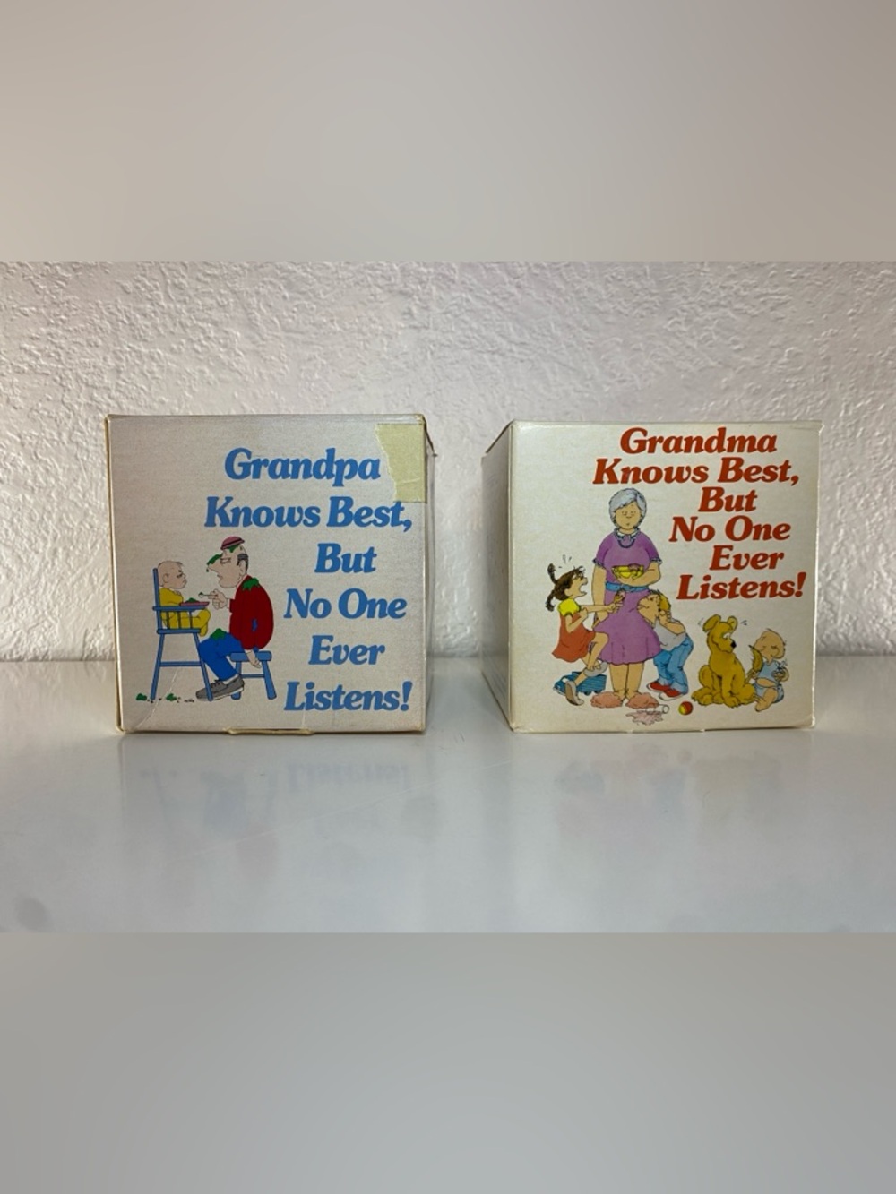 Grandma & Grandpa Knows Best, But No One Ever Listens! Mug - Cream 2